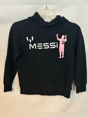 Messi Kids Black Hoodie